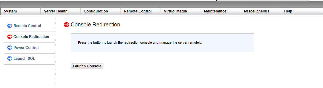 Console Redirection