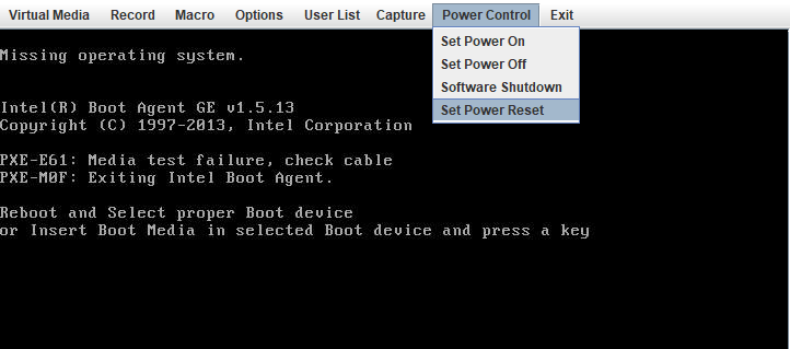 Set Power Reset