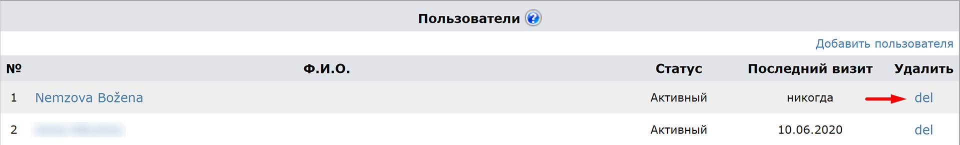 Пользователи